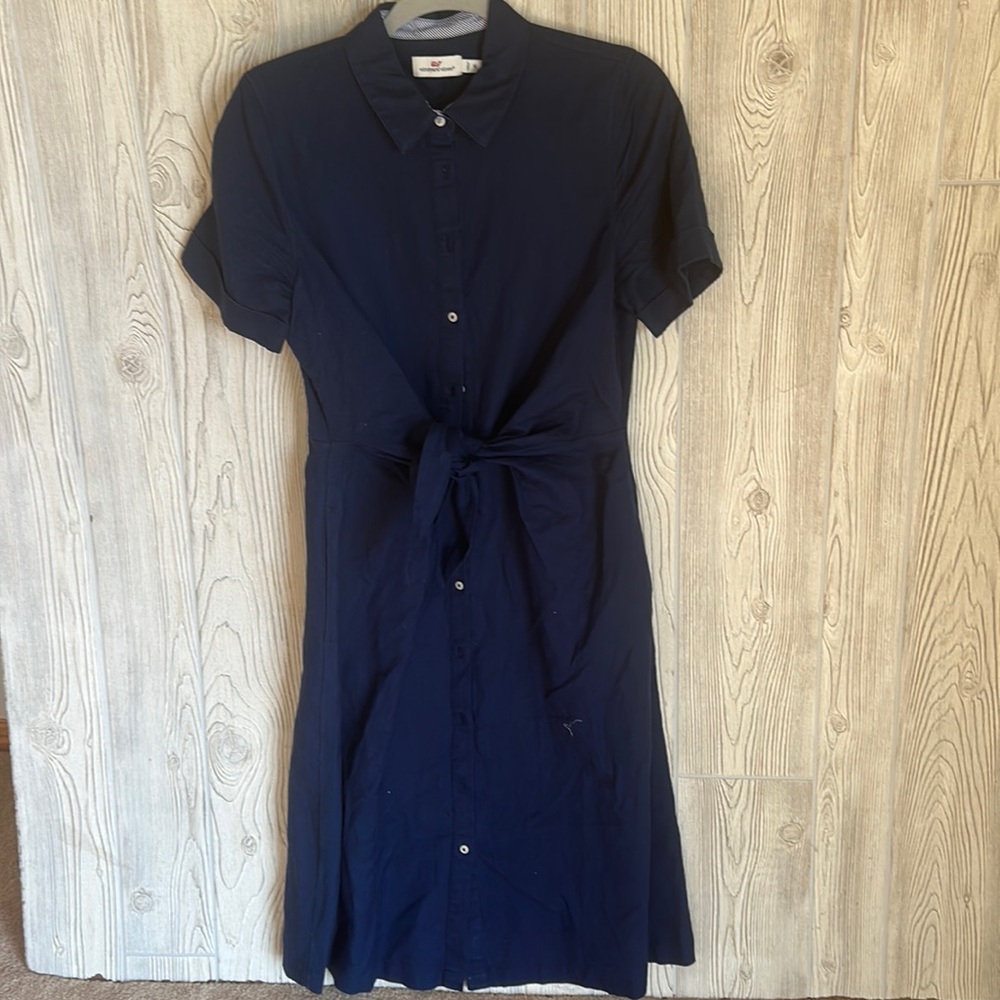 Navy vineyard vines dress, size 10 woman’s dress